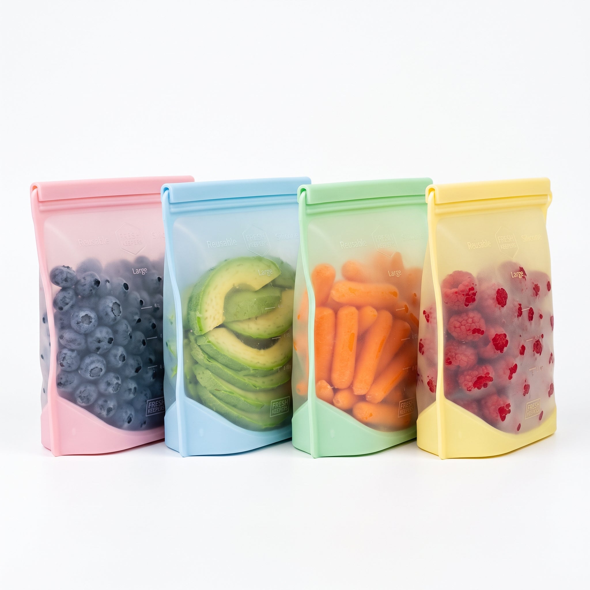 Reusable Leakproof Silicone Food Storage Bags